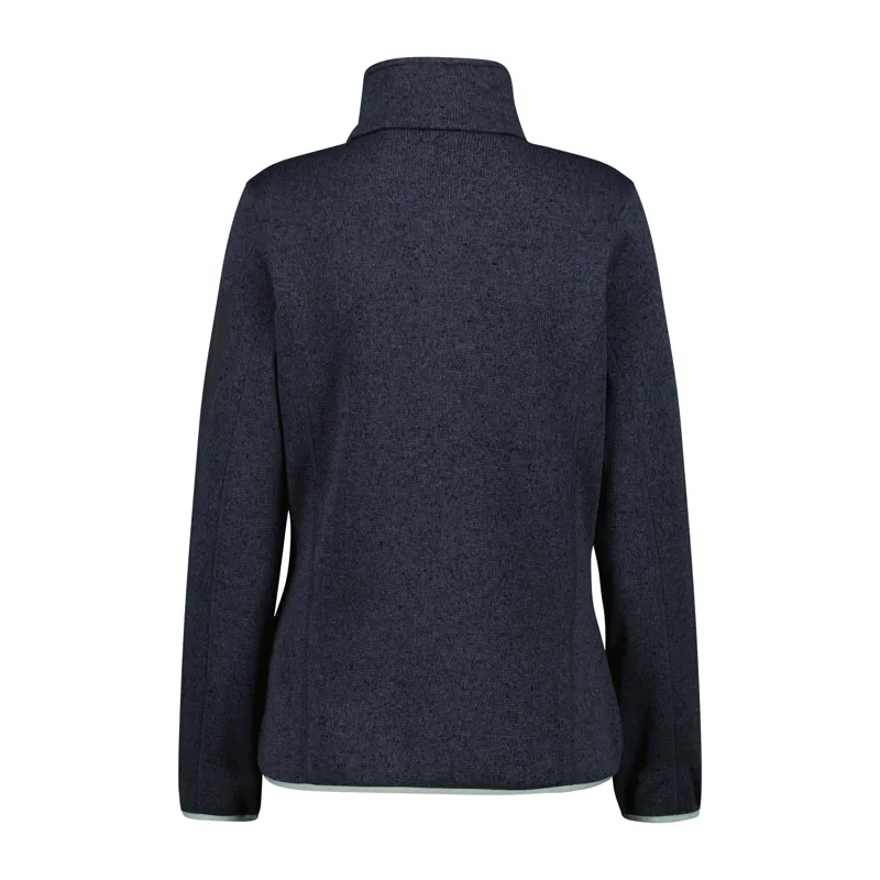 CMP Women's mèlange Knit-Tech heavy fleece - Titanio/Darker-1