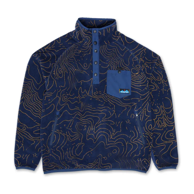 Kavu Teannaway Fleece - Blue Water Topo