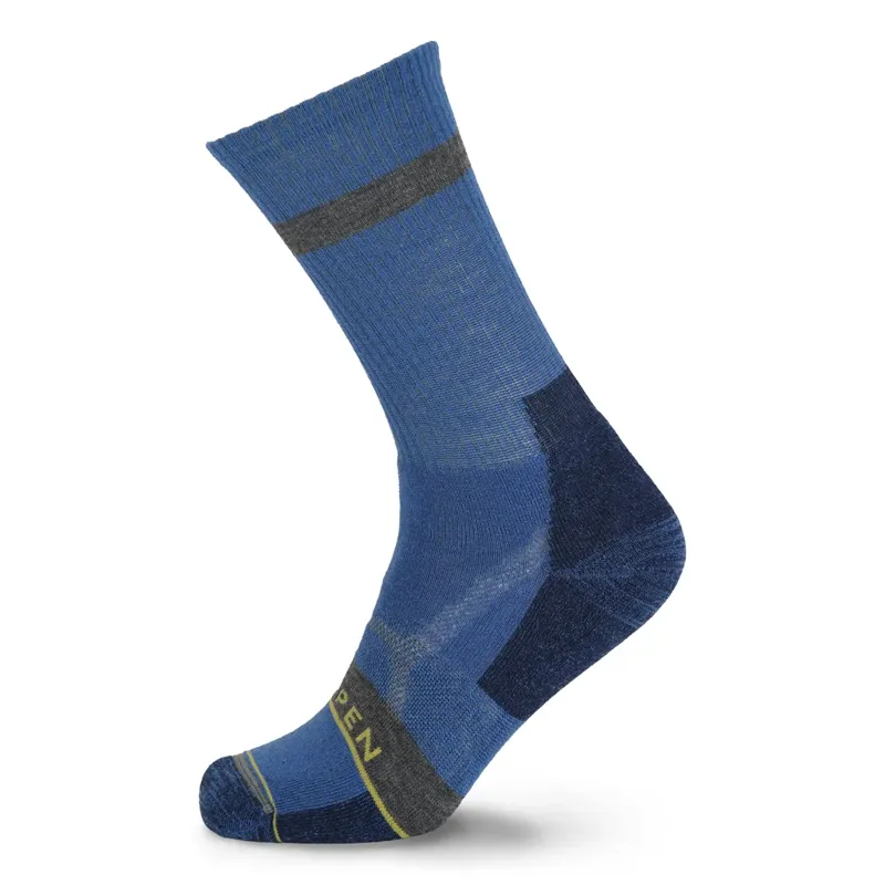 Lorpen Merino Hike Mid Crew - Bijou Blue-1