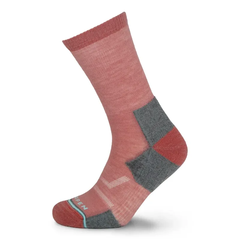 Lorpen Women's Merino Hike Light Crew - Bordeaux-1