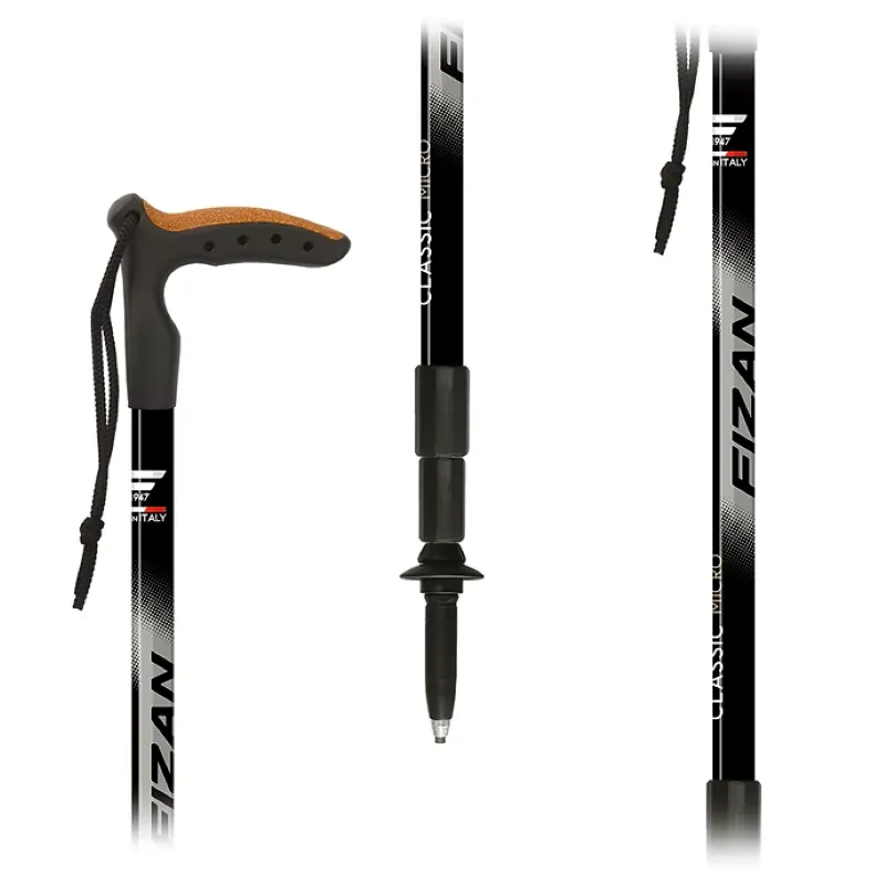Fizan Classic Micro Walking Pole - Grey-1