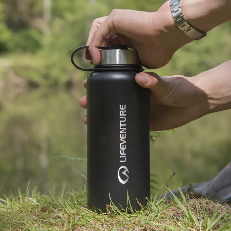 Liveventure Stainless Steel Flask 1000ml - Black-2