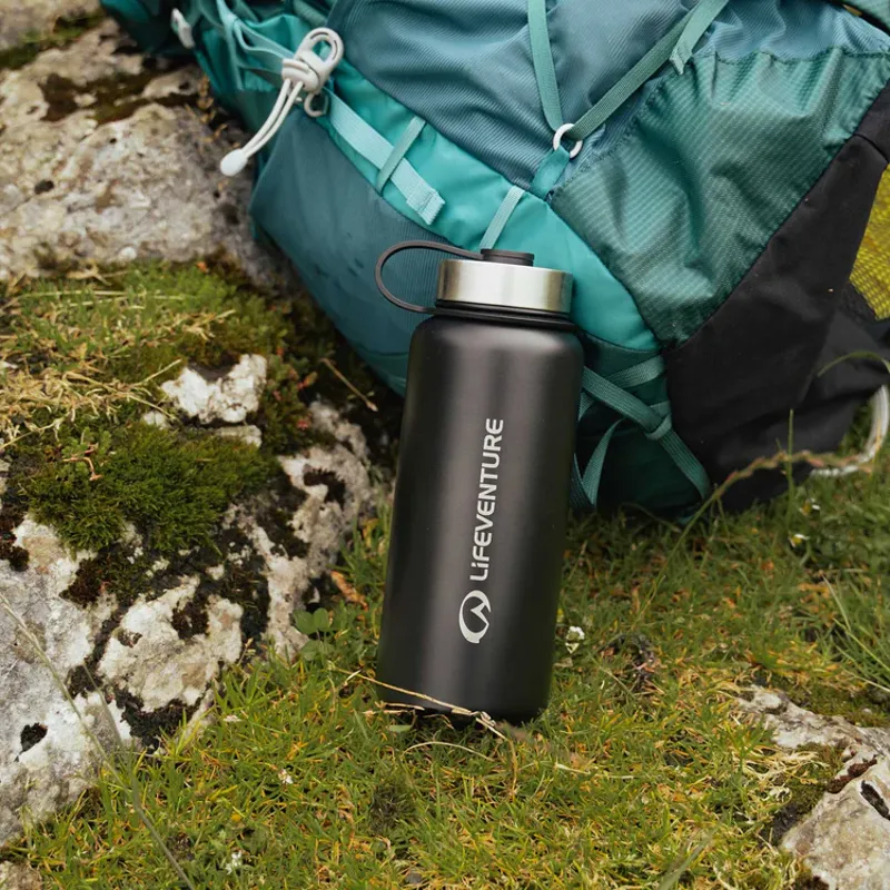 Liveventure Stainless Steel Flask 1000ml - Black-3