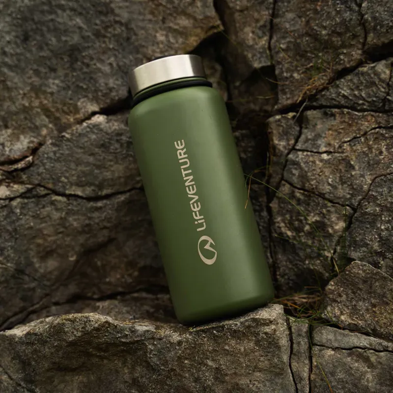 Liveventure Stainless Steel Flask 1000ml - Khaki-3