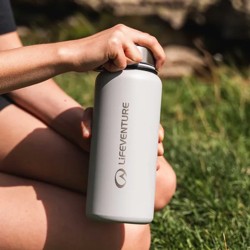 Liveventure Stainless Steel Flask 1000ml - Light Grey-4