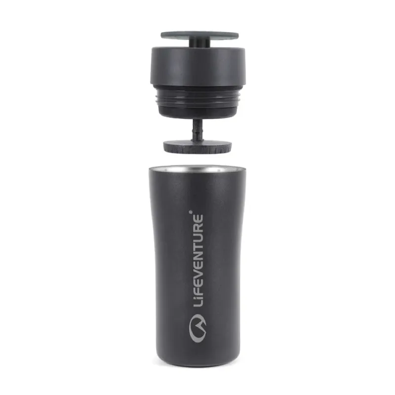 Lifeventure One-Touch Thermal Mug 330ml - Black-1
