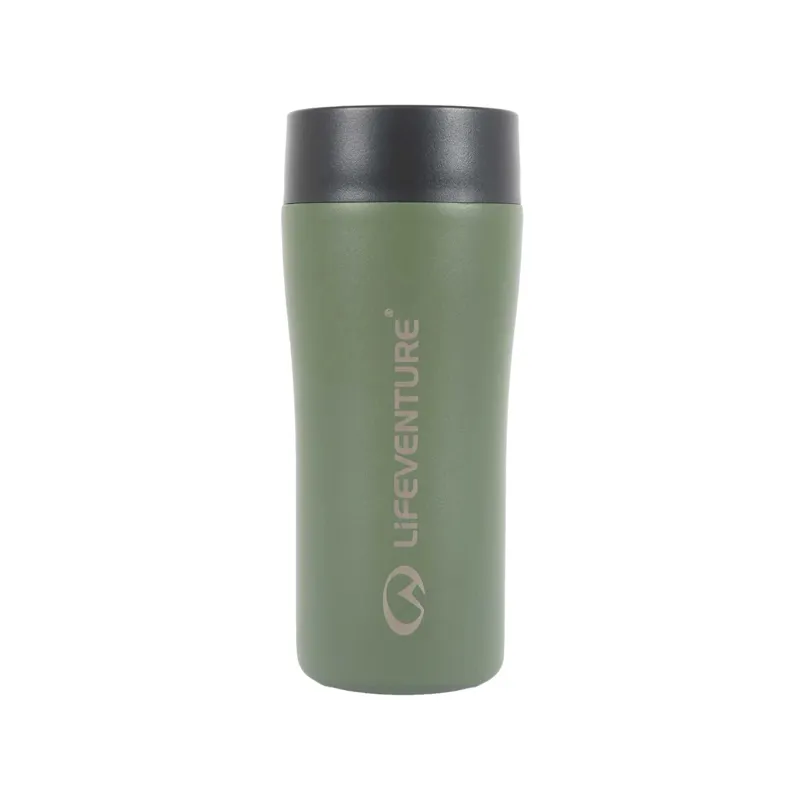 Lifeventure One-Touch Thermal Mug 330ml - Khaki