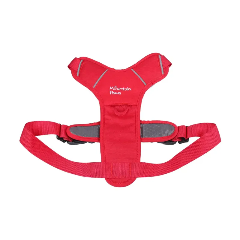 Mountain Paws Dog Harness - Red-1