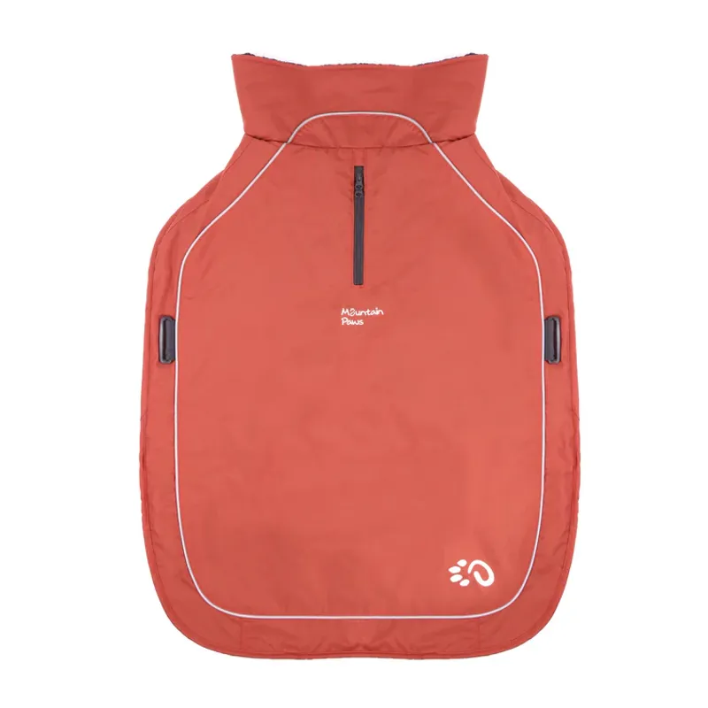 Mountain Paws Fleece Lined Dog Coat - Orange-2