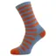 Horizon Lifestyle Women's Bamboo Sock - Orange/Sky