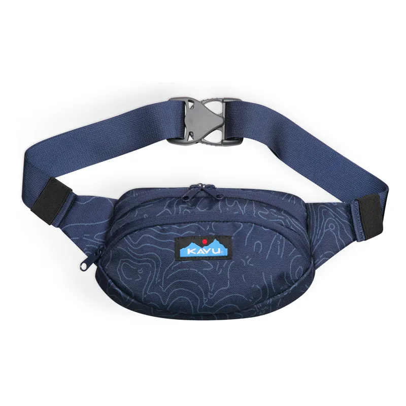 Kavu Spectator Belt Bag - Navy Topo