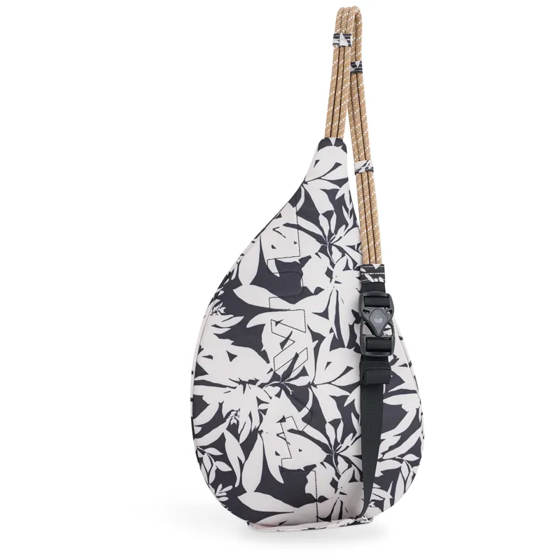 Kavu Mini Rope Sling Bag - BW Fronds-1