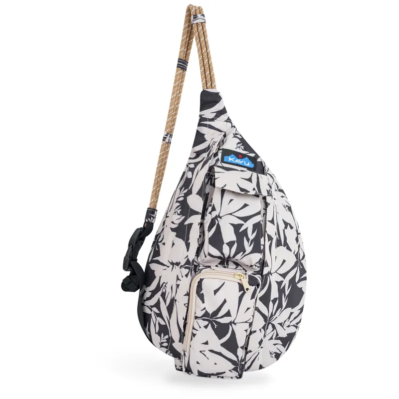 Kavu Mini Rope Sling Bag - BW Fronds