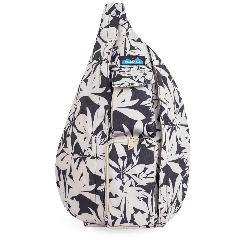Kavu Rope Sling Bag - BW Fronds-3