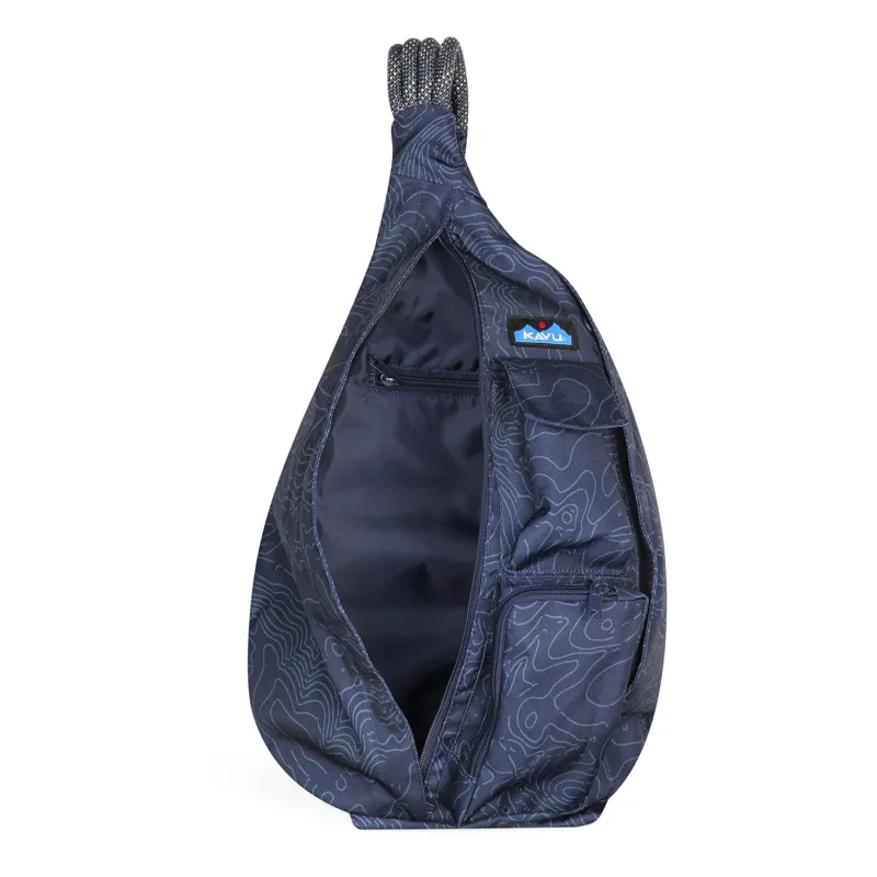 Kavu Rope Sling Bag - Navy Topo-2