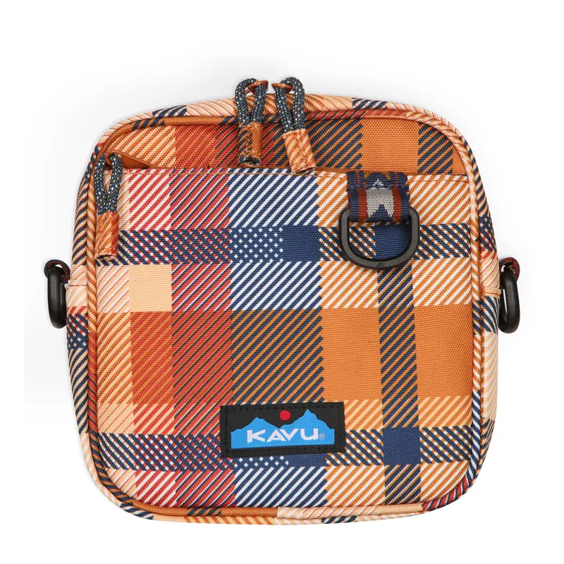 Kavu Globetrot Cross Body Bag - Cabin Plaid-2