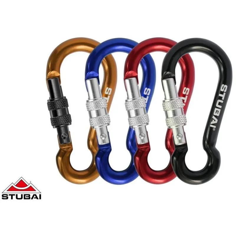 Stubai Dwarf Mini-Karabiner with Screwgate - Assorted Colours
