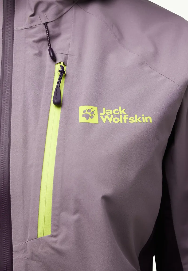 Jack Wolfskin Women's Eagle Peak 2L Waterproof Jacket - Wild Blossom-7