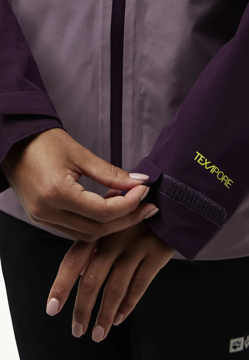 Jack Wolfskin Women's Eagle Peak 2L Waterproof Jacket - Wild Blossom-9