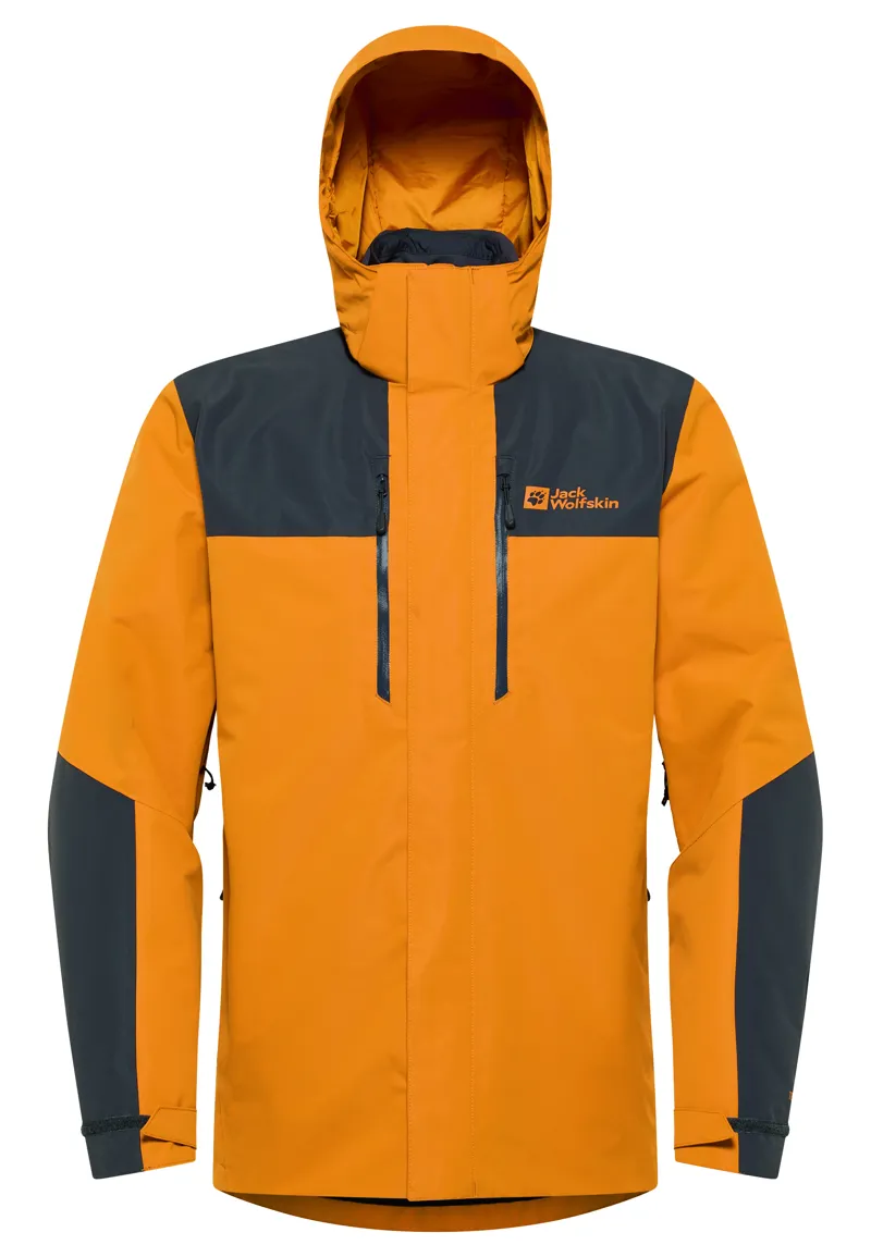 Jack Wolfskin Men s Jasper 3 in1 Waterproof Jacket Safflower