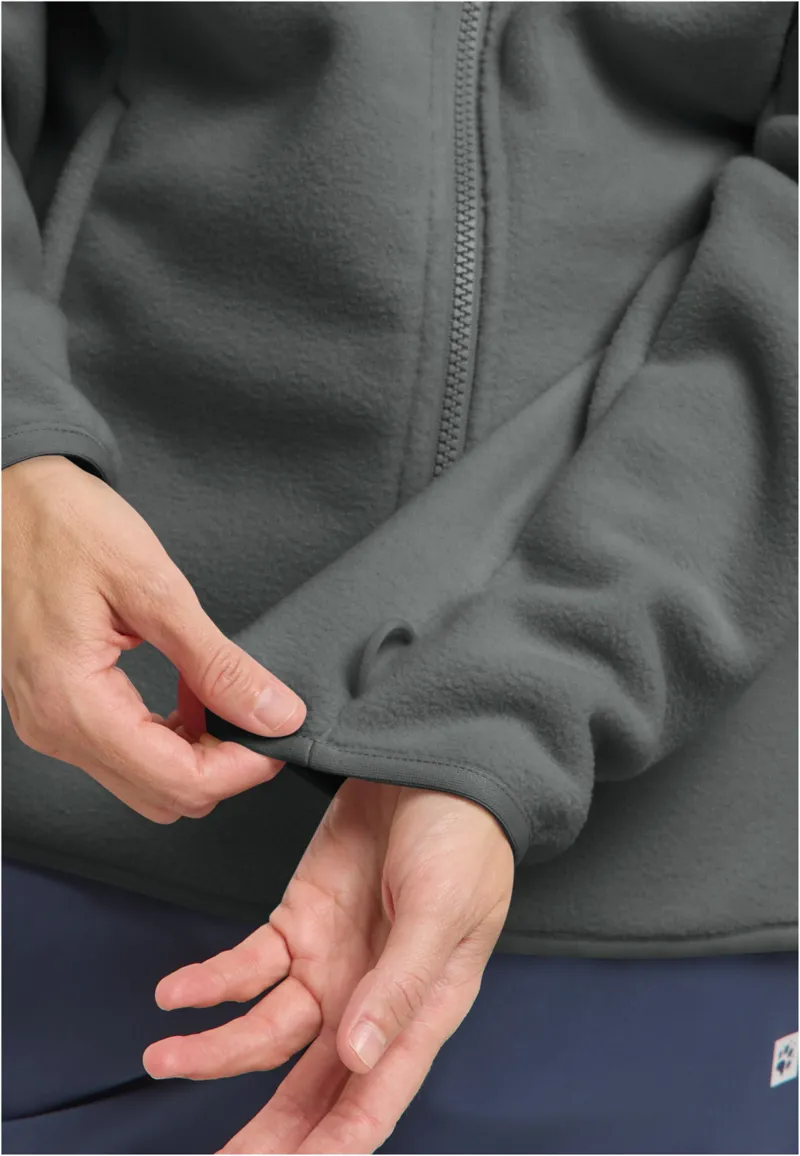 Jack Wolfskin Women's Moonrise Full Zip Fleece - Slate Green-7