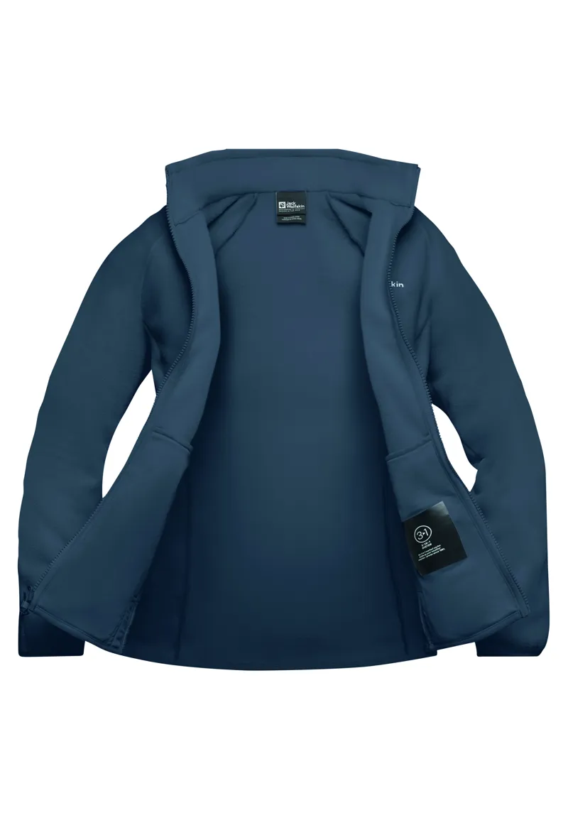Jack Wolfskin Women's Moonrise Full Zip Fleece - Midnight Sky-1