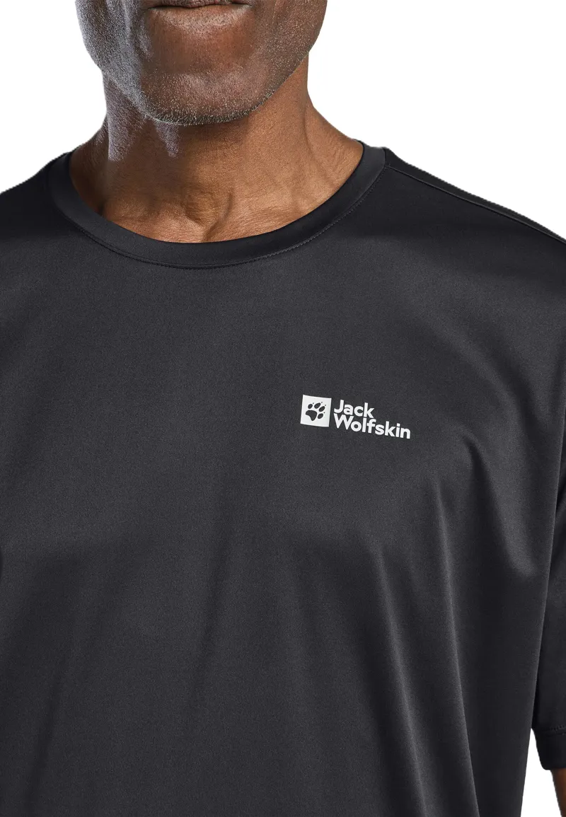 Jack Wolfskin Men's Tech Tee - Phantom-2