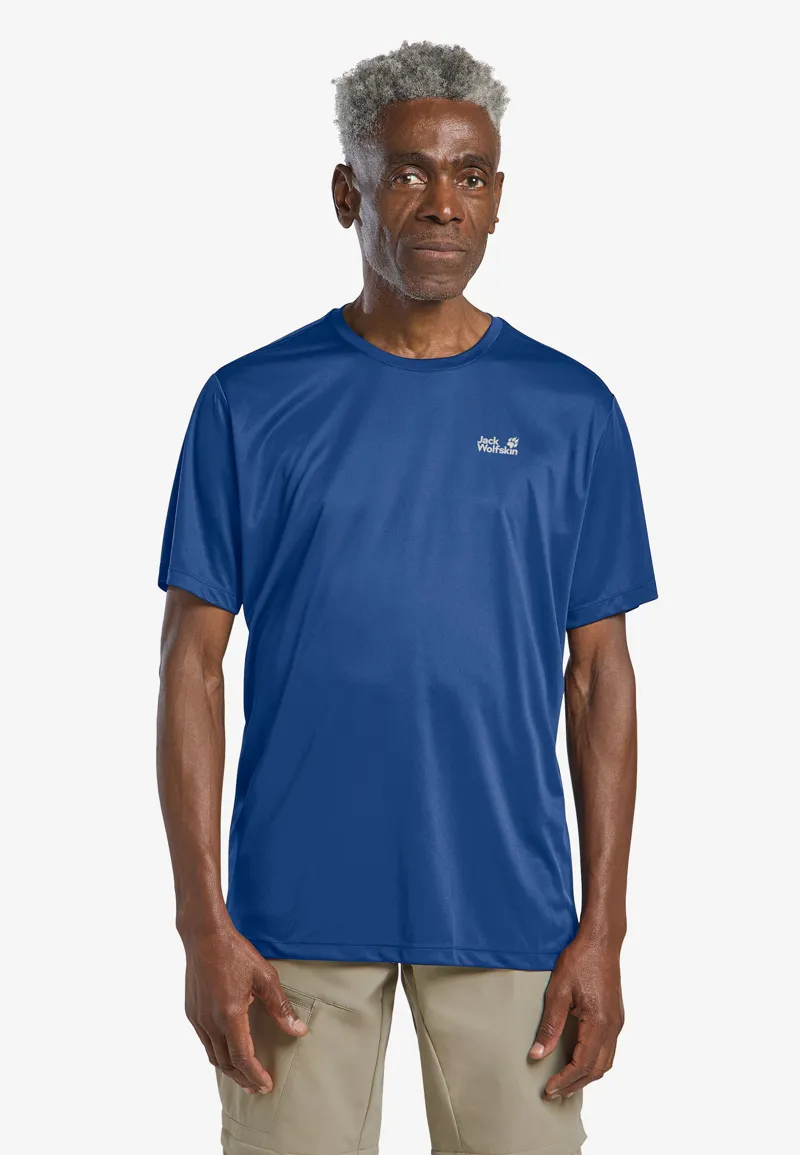 Jack Wolfskin Men's Tech Tee - Blue Orchid-3