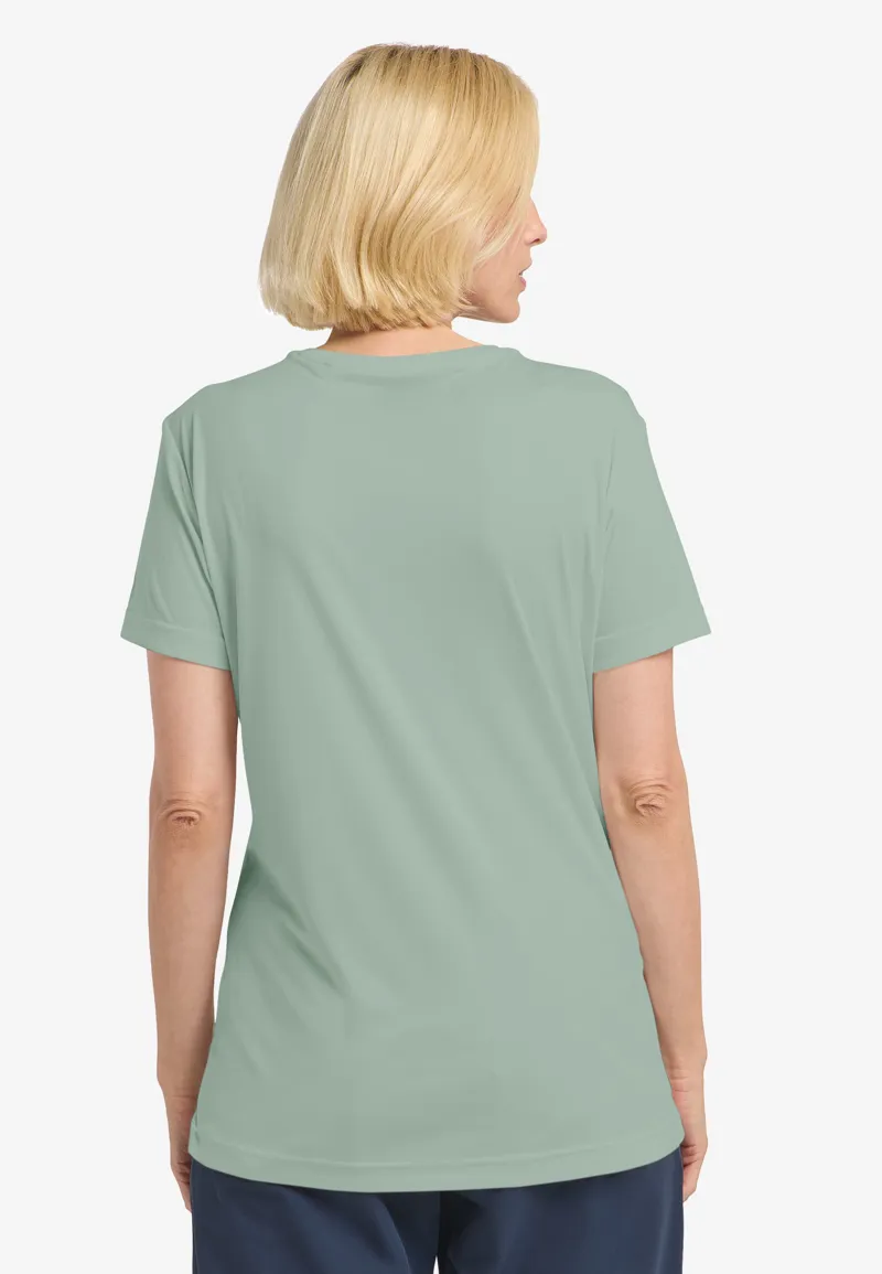 Jack Wolfskin Women's Tech Tee - Green Zinnia-3