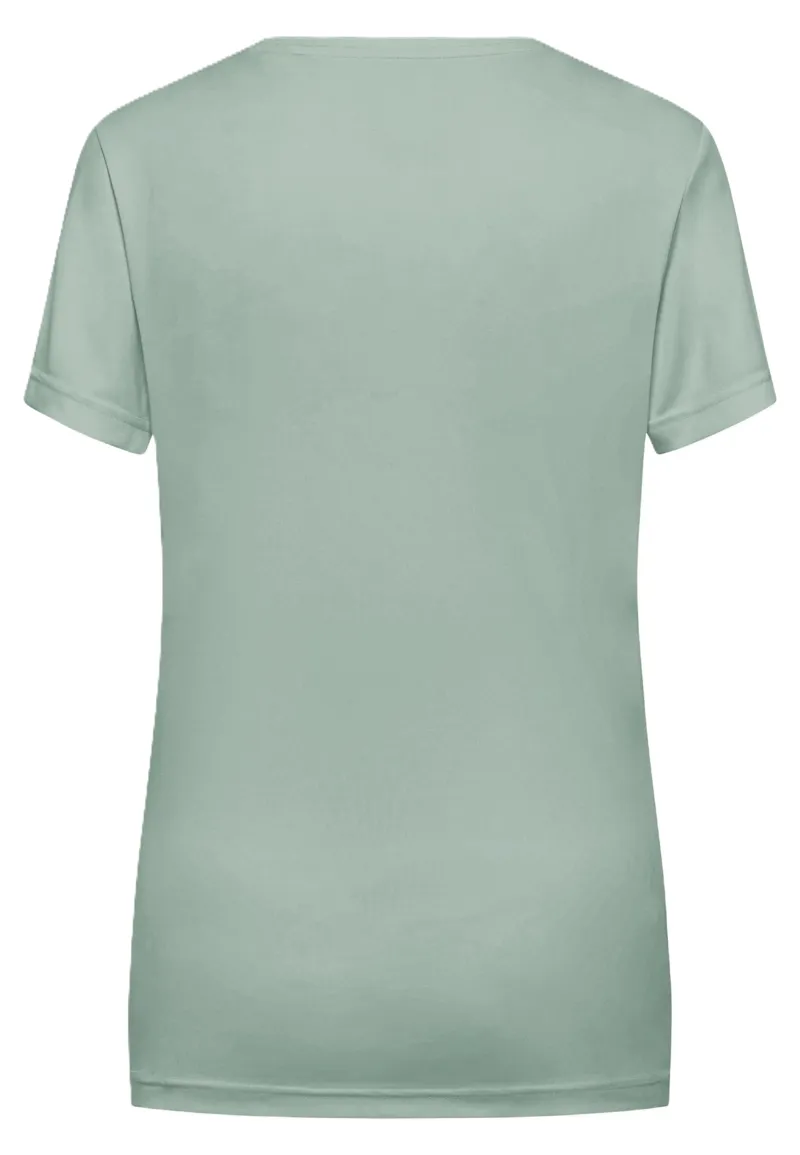 Jack Wolfskin Women's Tech Tee - Green Zinnia-1