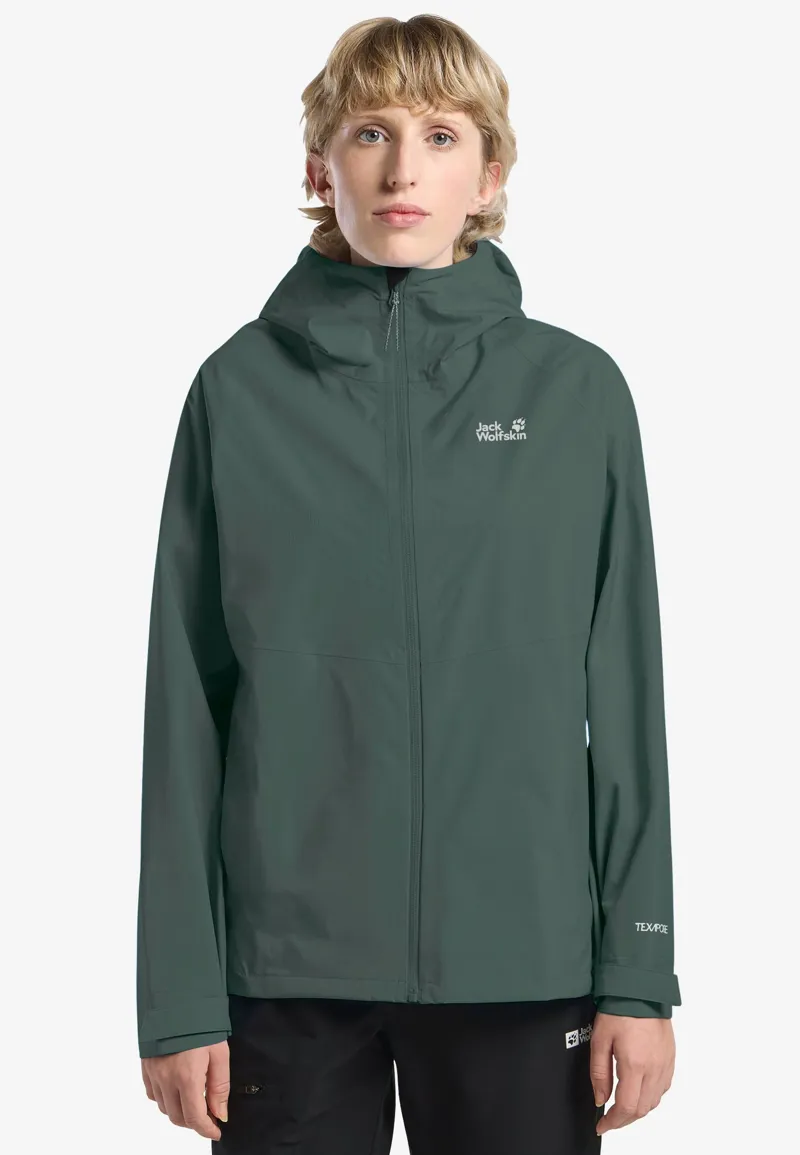 Jack Wolfskin Women's Prelight 2.5L Lt Waterproof Jacket - Sago Palm-3