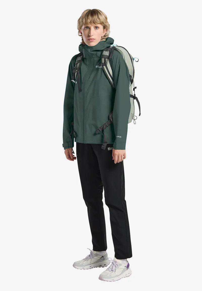 Jack Wolfskin Women's Prelight 2.5L Lt Waterproof Jacket - Sago Palm-5