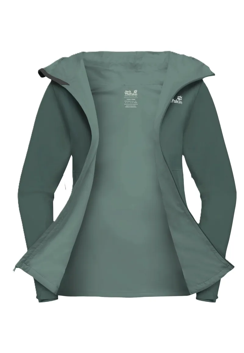 Jack Wolfskin Women's Prelight 2.5L Lt Waterproof Jacket - Sago Palm-2