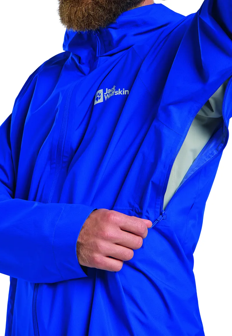 Jack Wolfskin Men's Prelight 2.5L Lt Waterproof Jacket - Vibrant Blue-7
