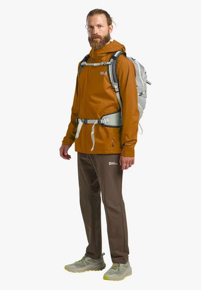 Jack Wolfskin Men's Prelight 2.5L Lt Waterproof Jacket - Autumn Leaves-5