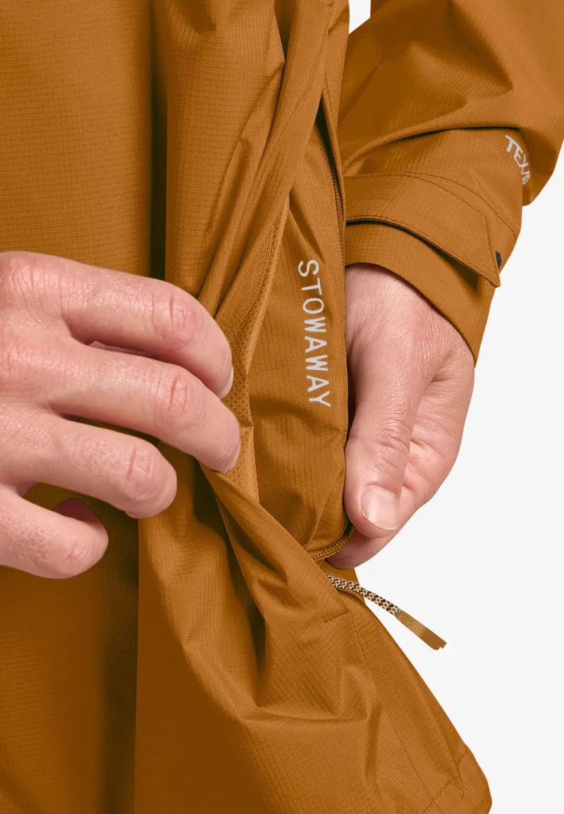 Jack Wolfskin Men's Prelight 2.5L Lt Waterproof Jacket - Autumn Leaves-7