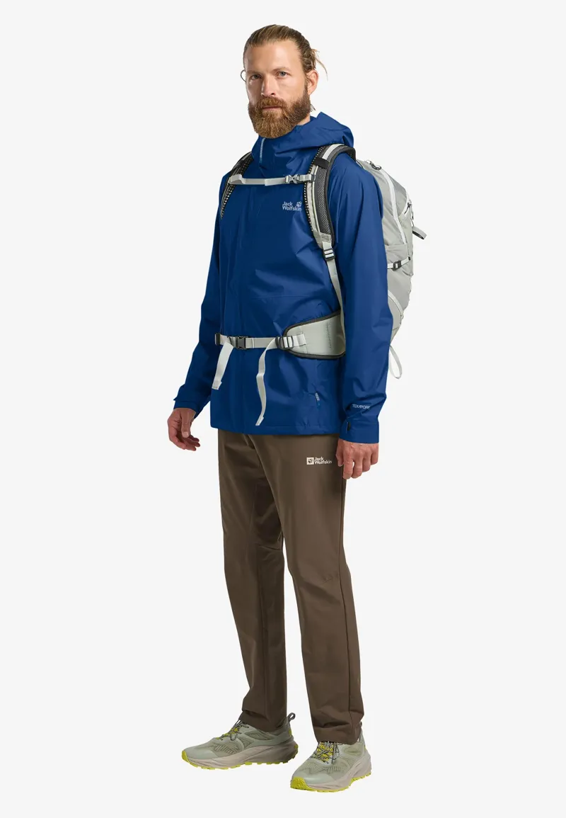 Jack Wolfskin Men's Prelight 2.5L Lt Waterproof Jacket - Blue Orchid-5