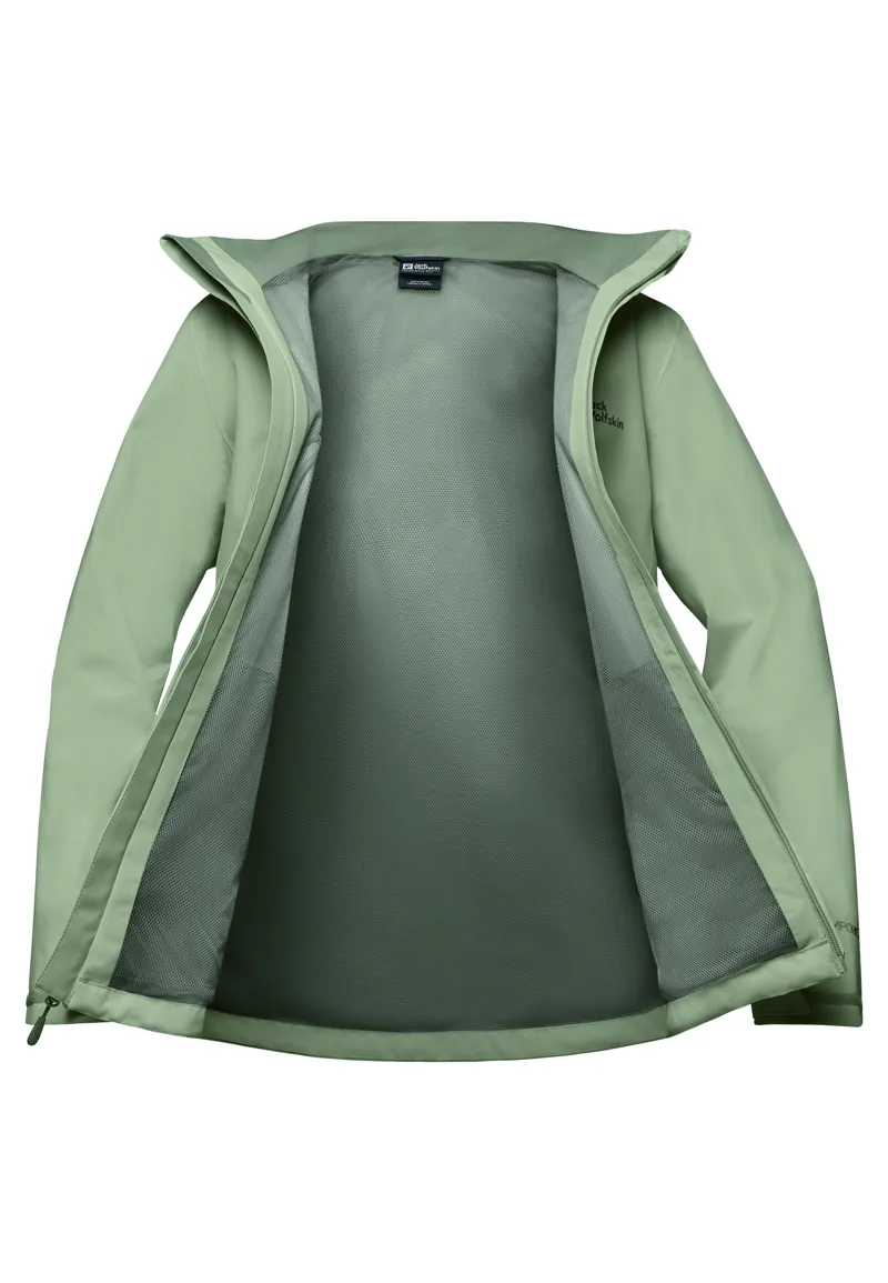 Jack Wolfskin Women's Trailtime 2L Waterproof Jacket - Mint Leaf-2