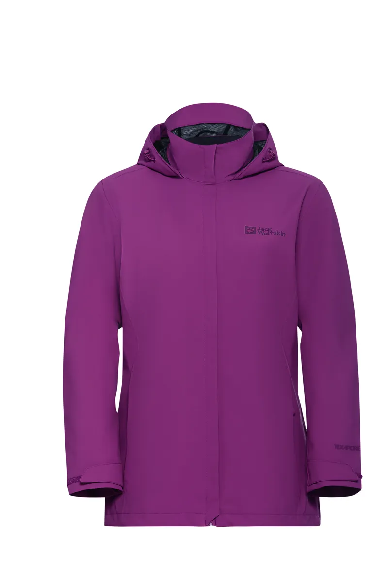 Jack Wolfskin Women's Trailtime 2L Waterproof Jacket - Raisin