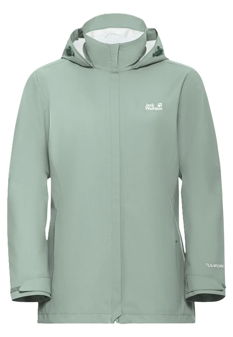 Jack Wolfskin Women's Trailtime 2L Waterproof Jacket - Green Zinnia