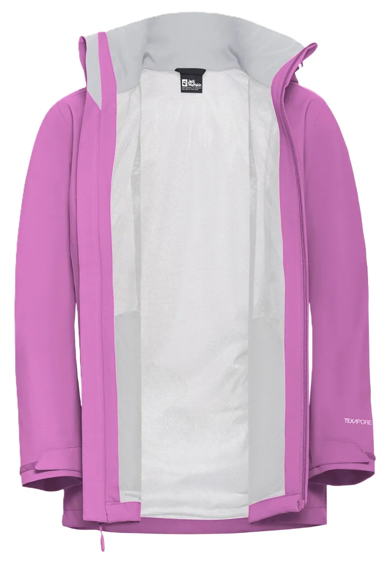 Jack Wolfskin Women's Trailtime 2L Waterproof Jacket - Foxglove-2