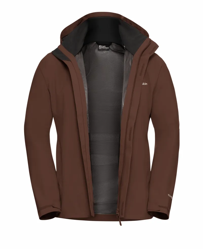 Jack Wolfskin Men's Trailtime 2L Waterproof Jacket - Hot Chocolate-1