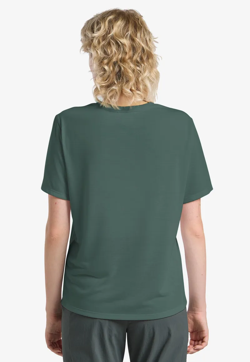 Jack Wolfskin Women's Vonnan Short Sleeve Tee - Sago Palm-3