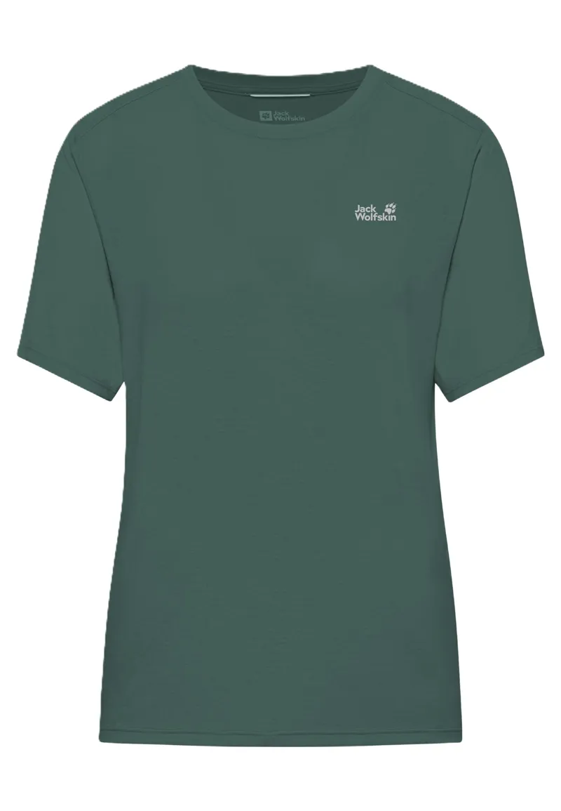 Jack Wolfskin Women's Vonnan Short Sleeve Tee - Sago Palm