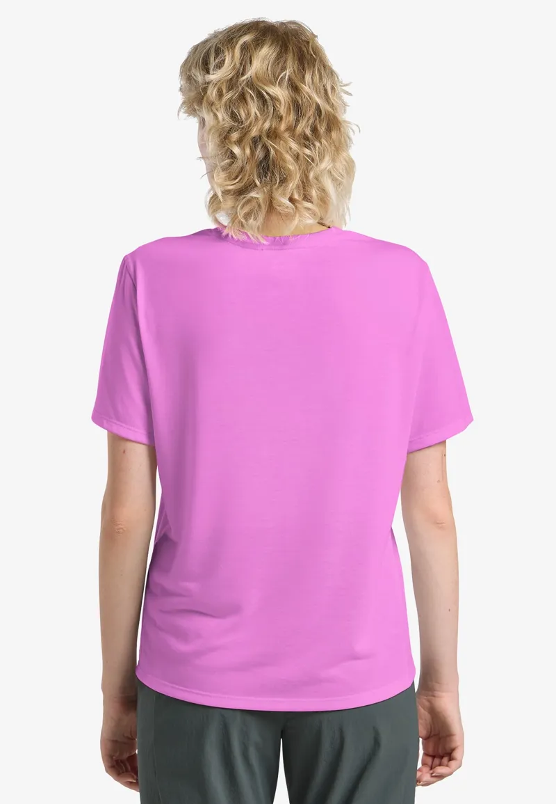 Jack Wolfskin Women's Vonnan Short Sleeve Tee - Foxglove-3