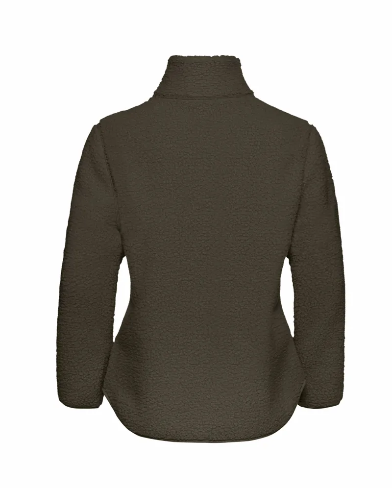 Jack Wolfskin Women's High Curl Sherpa Fleece Jacket - Obsidian Moss-2