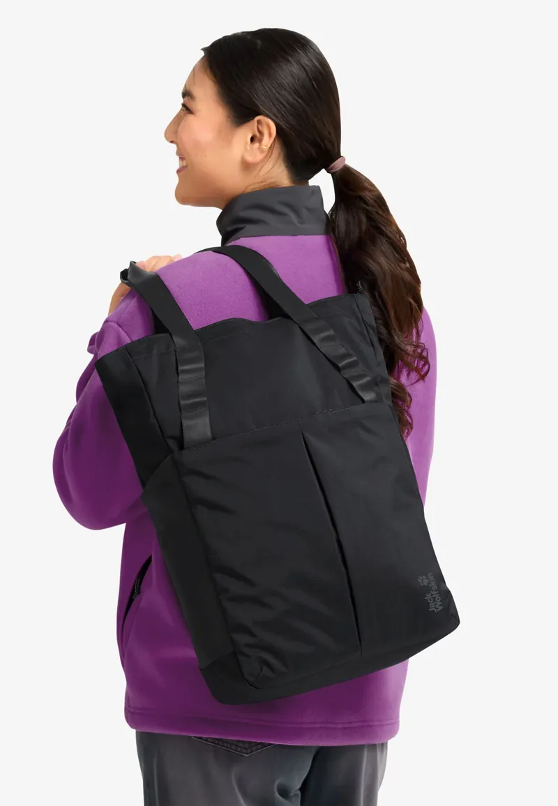Jack Wolfskin Zoya 2in1 Tote Bag - Black-2