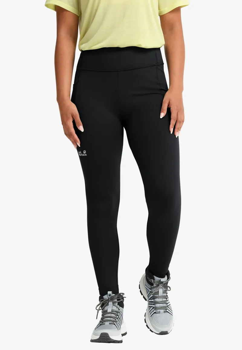 Jack Wolfskin Women's Wildstride Tights - Black-2