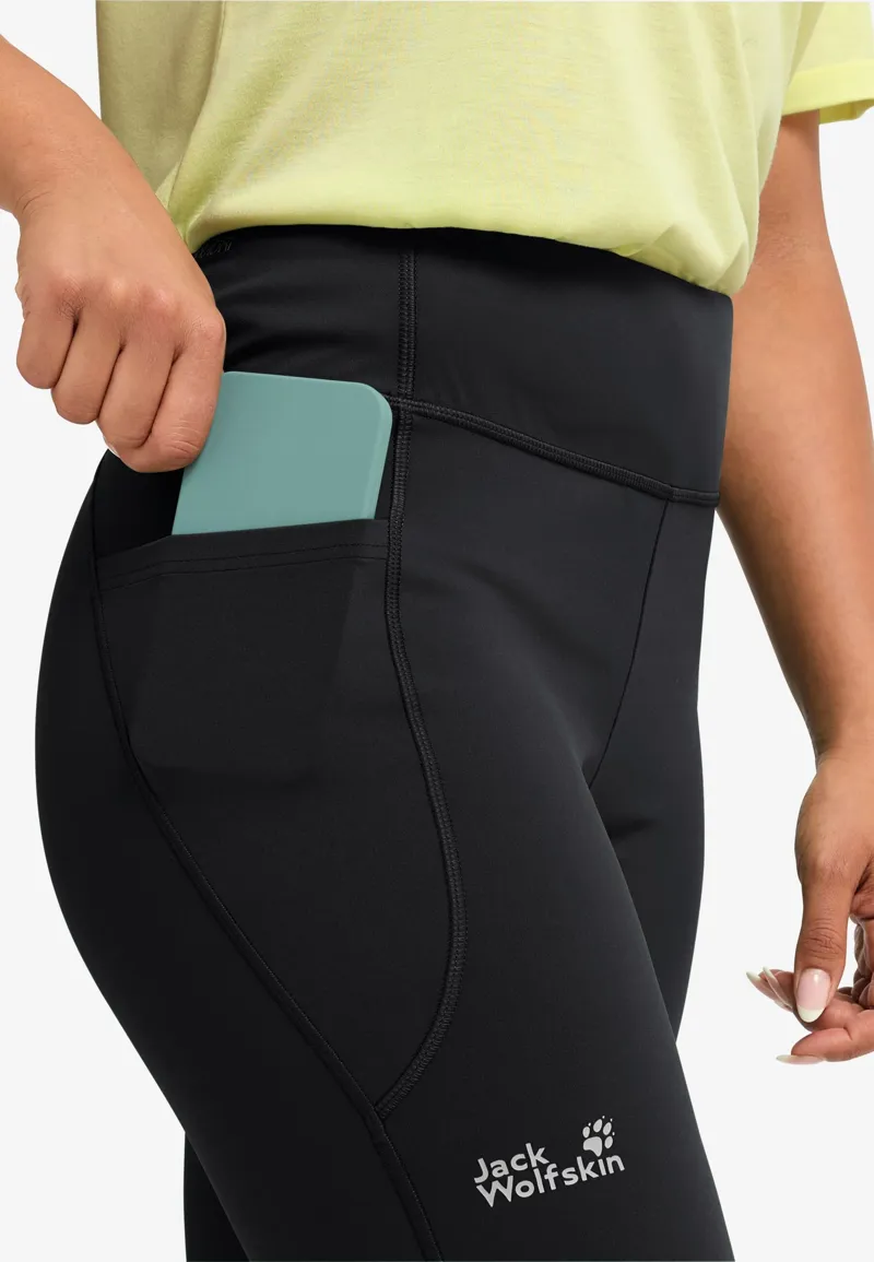 Jack Wolfskin Women's Wildstride Tights - Black-7