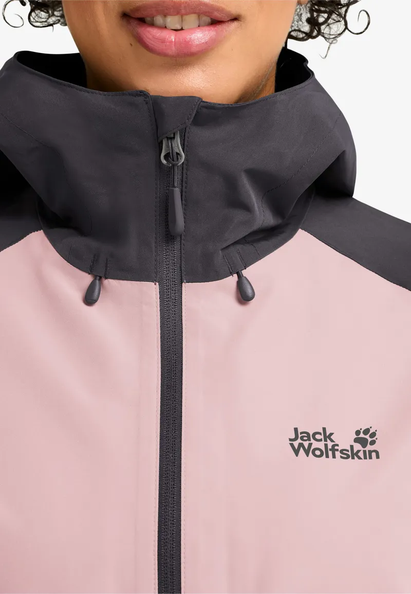 Jack Wolfskin Women's Wildbound 2L Waterproof Jacket - Rose Garden-7